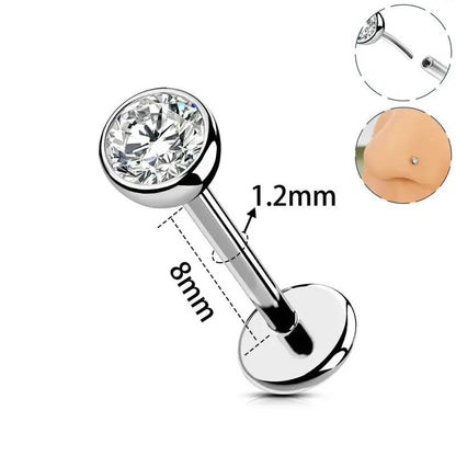 Crystal Star Flat Back Stud