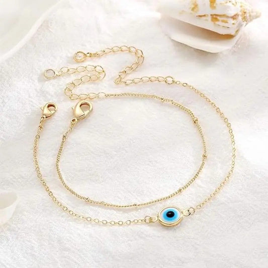 Evil Eye Stackable Bracelet Set