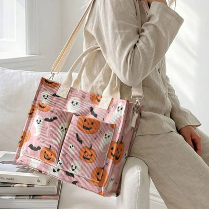 Ghost & Pumpkin Tote Bag