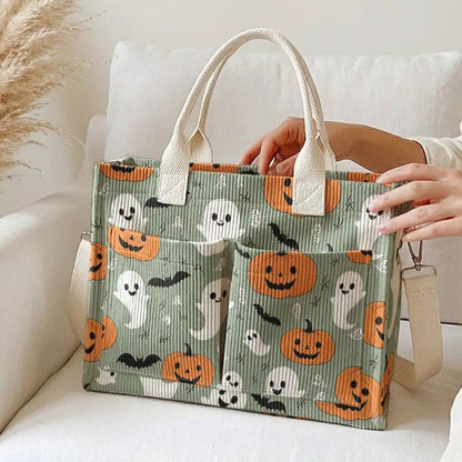 Ghost & Pumpkin Tote Bag