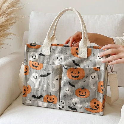 Ghost & Pumpkin Tote Bag