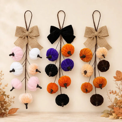 2pc Rustic Pumpkin Wall Hanging