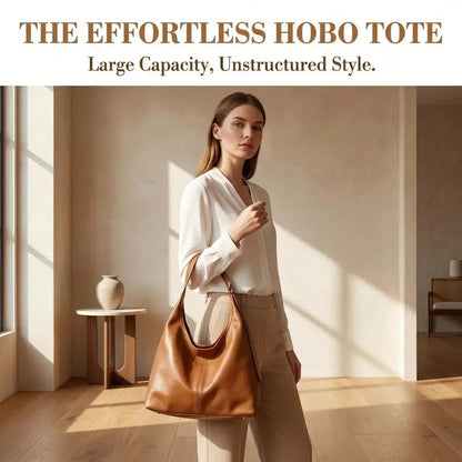 Soft Leather Hobo Bag