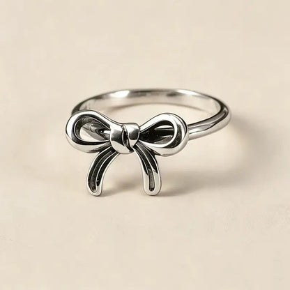 Antiqued Bow Statement Ring