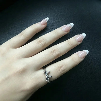 Antiqued Bow Statement Ring