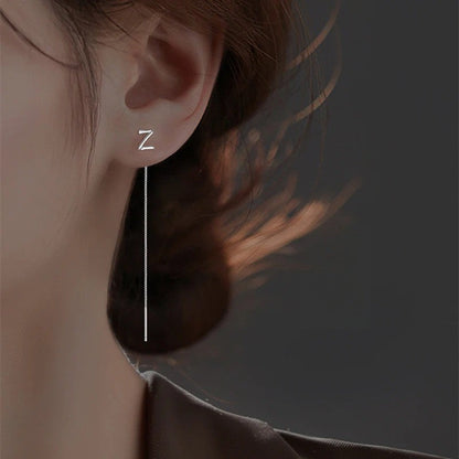 Initial Letter Drop Earring
