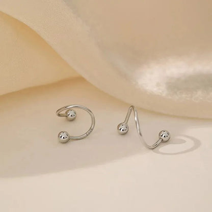 Heart Spiral Stud Earrings