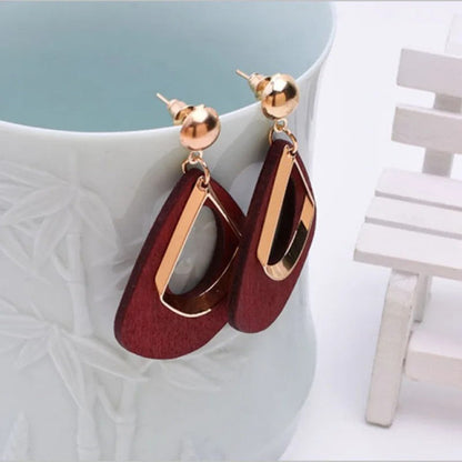 Geometric Teardrop Earrings