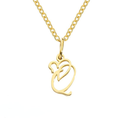 Script Initial Necklace