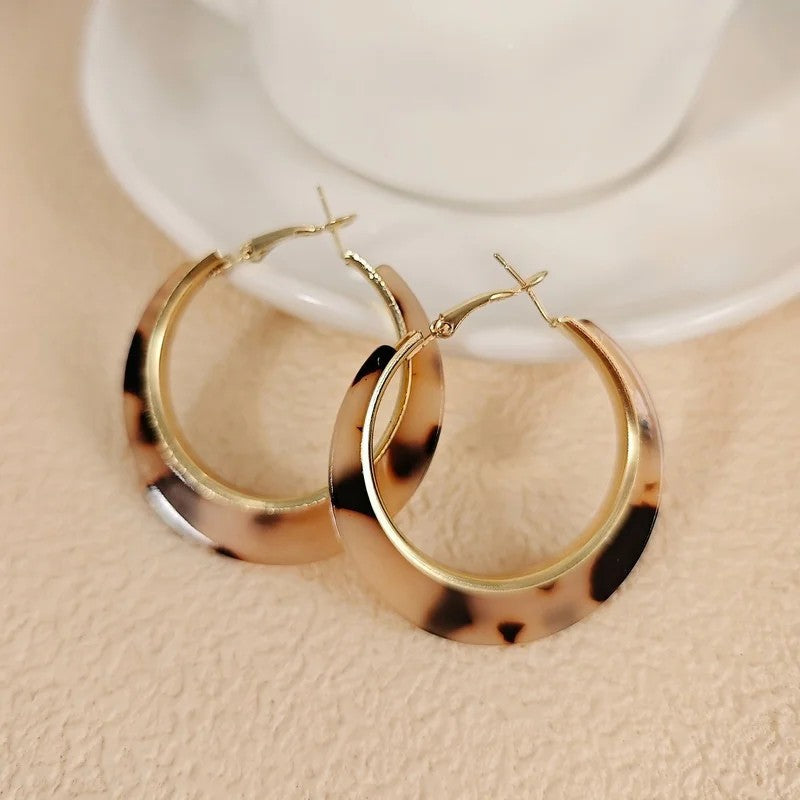 Leopard Hoop Earrings