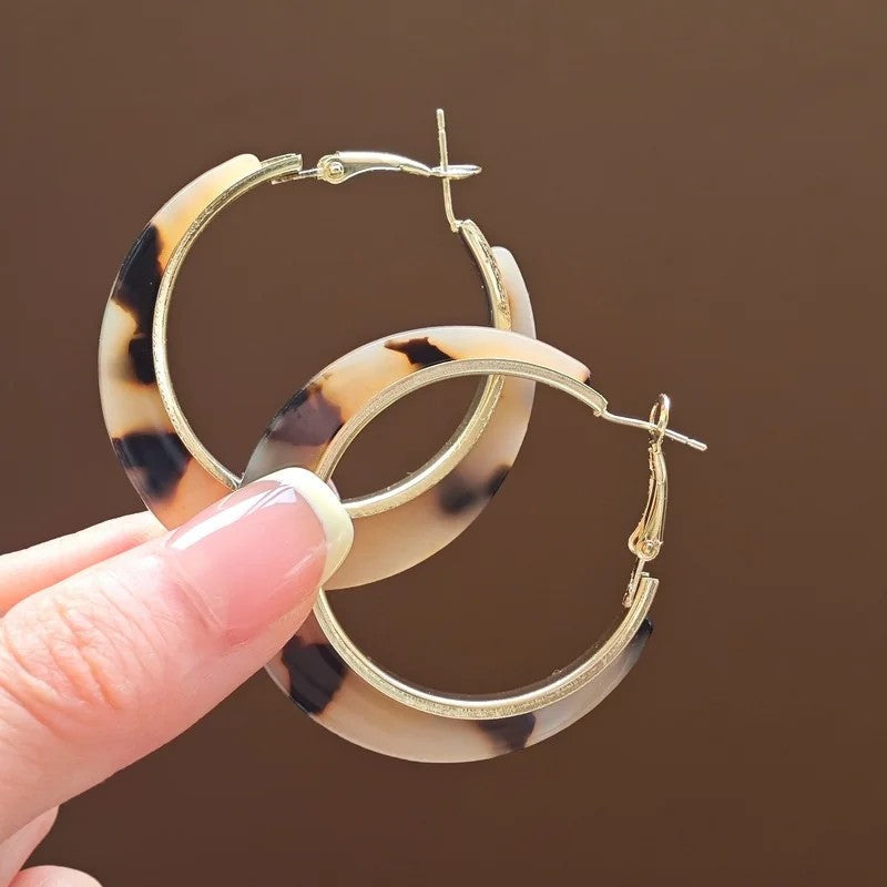 Leopard Hoop Earrings