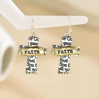 Faith Cross Earrings
