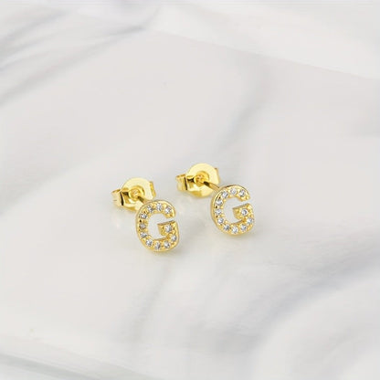 Crystal Initial Z Earrings
