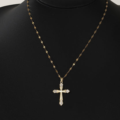 Crystal Cross Necklace