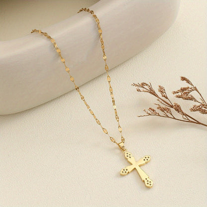 Crystal Cross Necklace