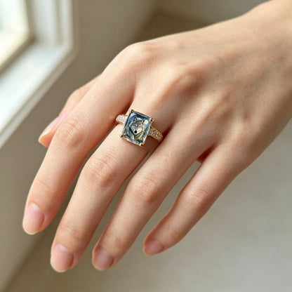 Wolf Forest Square Ring