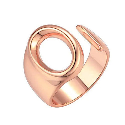 Adjustable Initial Cuff Ring