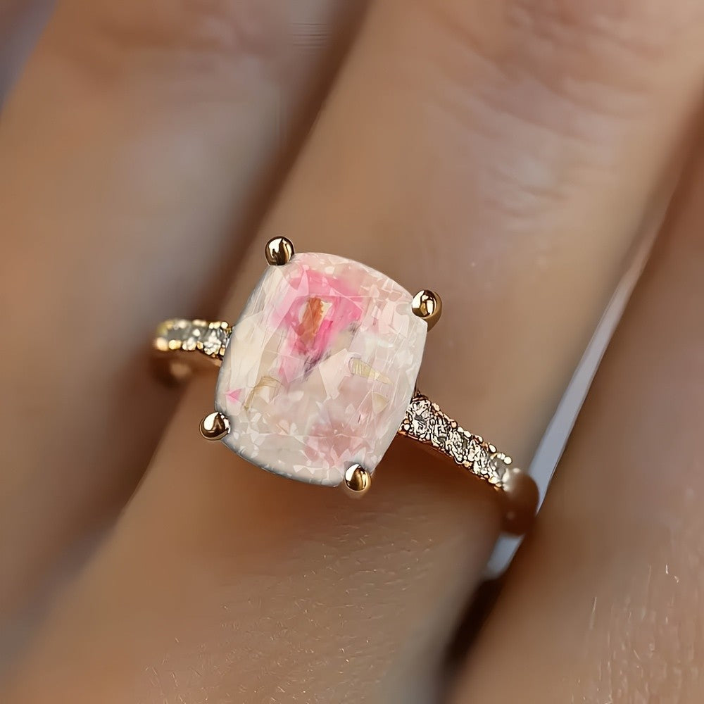 Abstract Art Square Ring