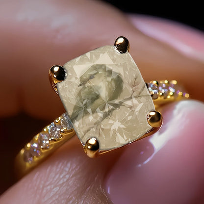 Bird Square Statement Ring