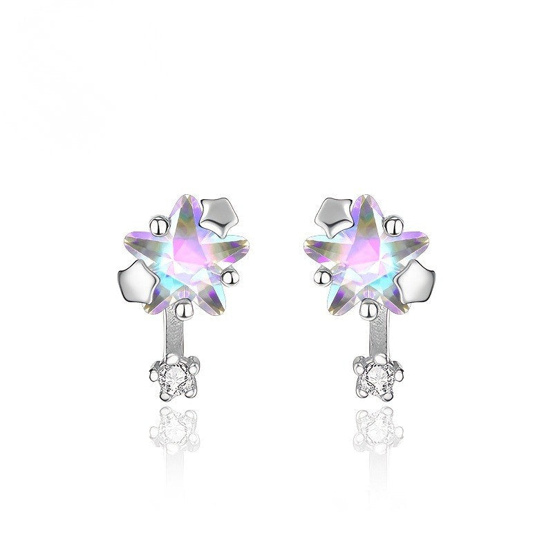 Iridescent Star Stud Earrings