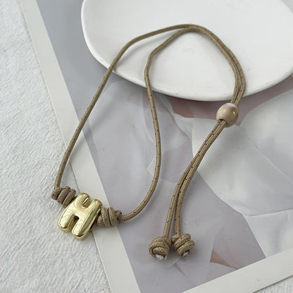 Love Letter Cord Layered Necklace