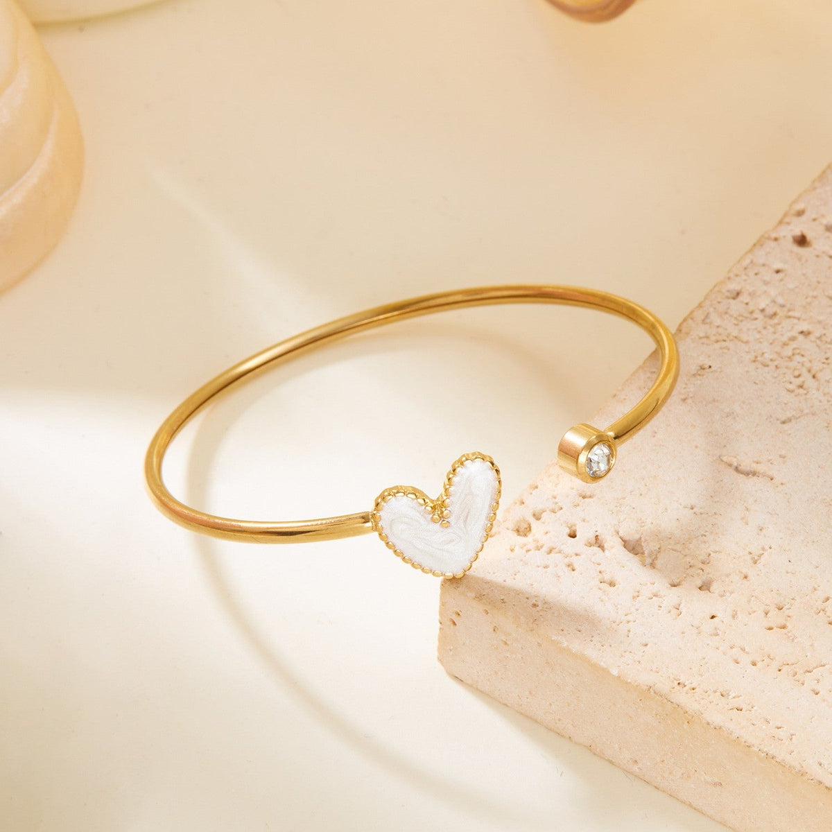 Red Heart Open Bangle
