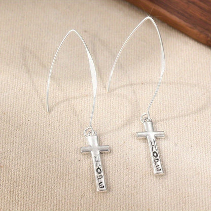 Hope Cross Earrings