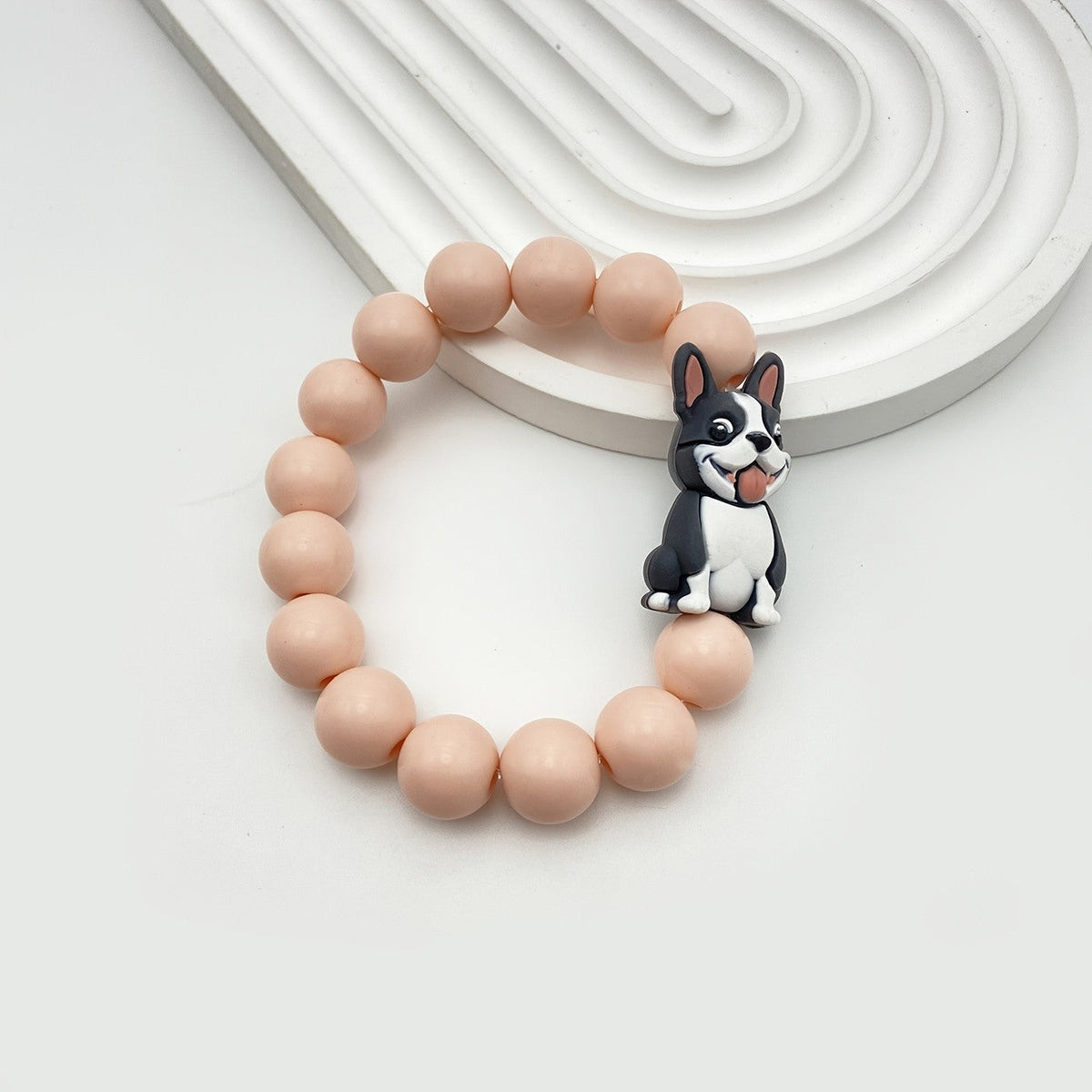 Grey Dog Charm Bracelet