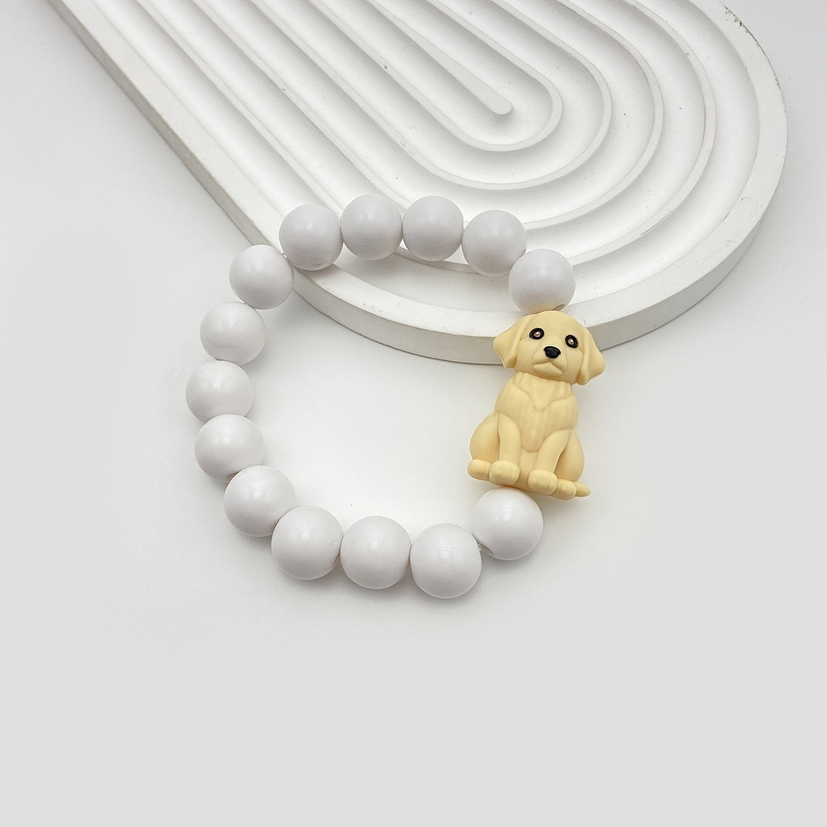 Grey Dog Charm Bracelet