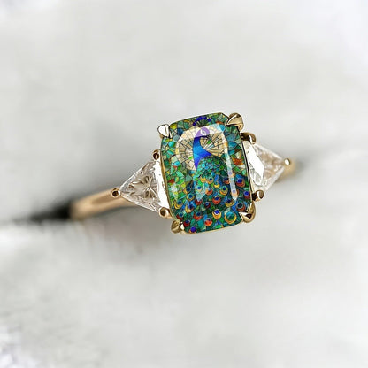 Colorful Peacock Ring