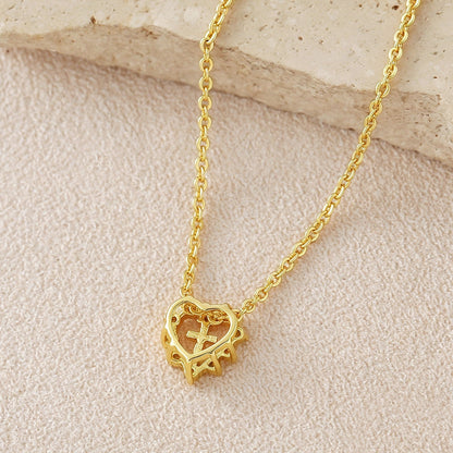 Cross Heart Necklace