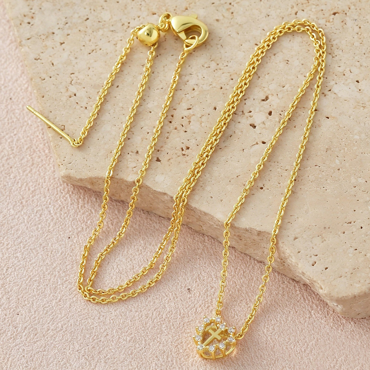 Cross Heart Necklace