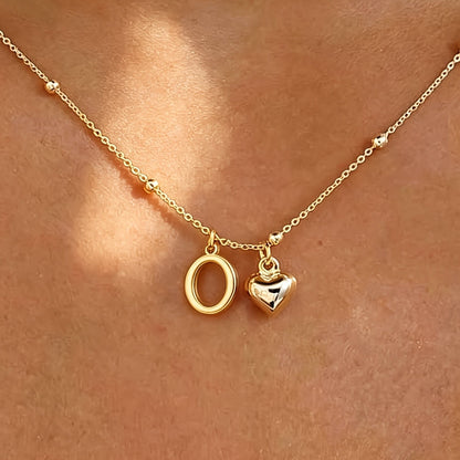 Initial Z Beaded Chain Necklace