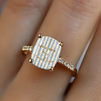 Striped Square Message Ring