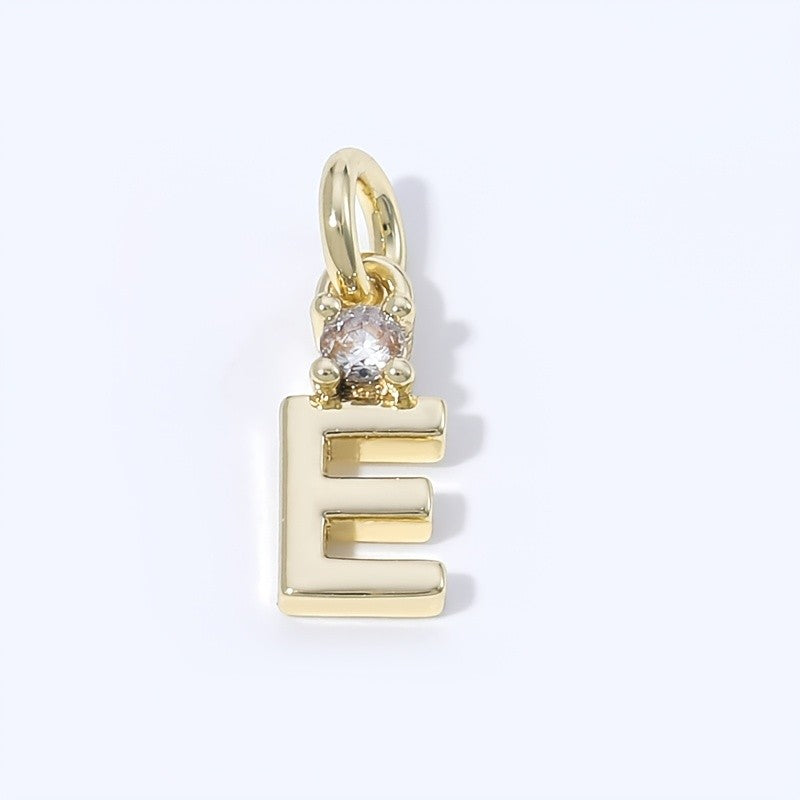 Crystal Initial Pendant