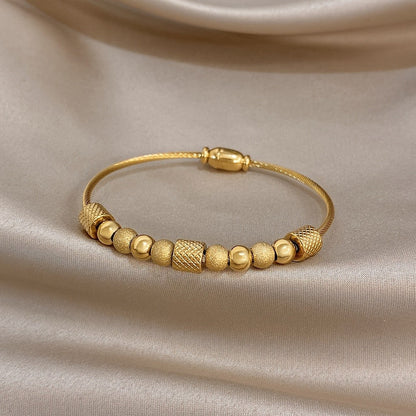 Textured Bead Cuff Bracelet