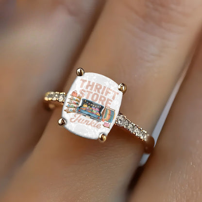 Thrift Store Square Ring
