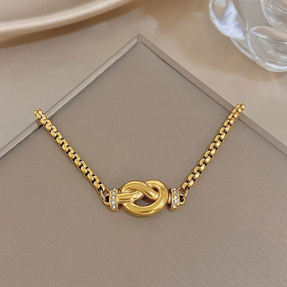 Crystal Infinity Knot Bracelet