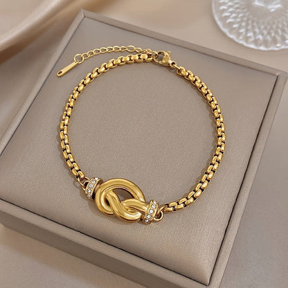 Crystal Infinity Knot Bracelet