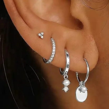 4pc Stackable Earrings Set