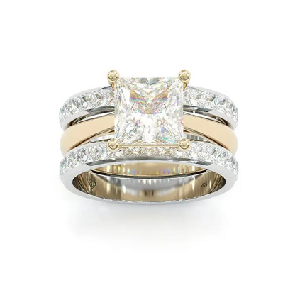 Two Tone Double Layer Ring