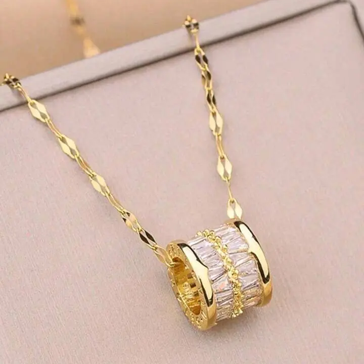 Rhinestone Embellishment Necklace