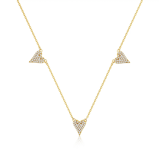 3 Heart Necklace