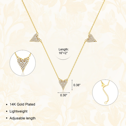 3 Heart Necklace