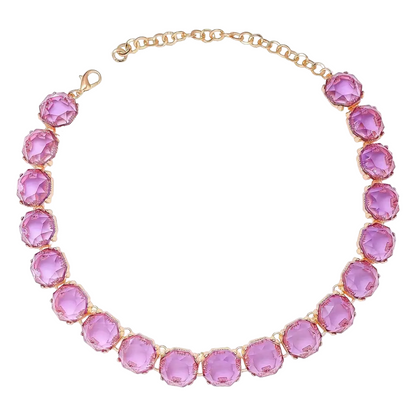 Multicolored Rainbow Crystal Necklace