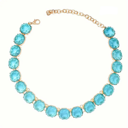 Multicolored Rainbow Crystal Necklace