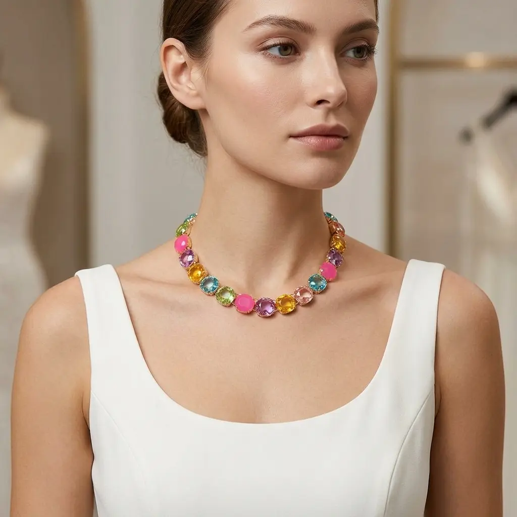 Colorful Crystal Necklace