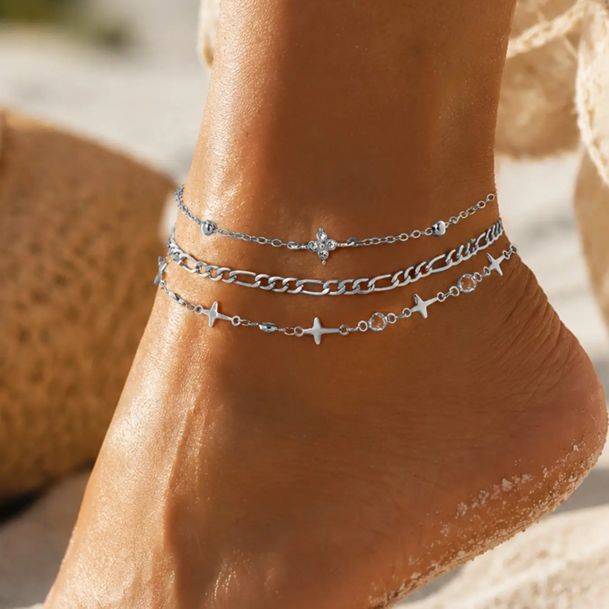 Three Layer Starlight Anklet