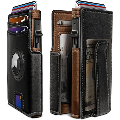 Slim Magnetic Flip Card Holder