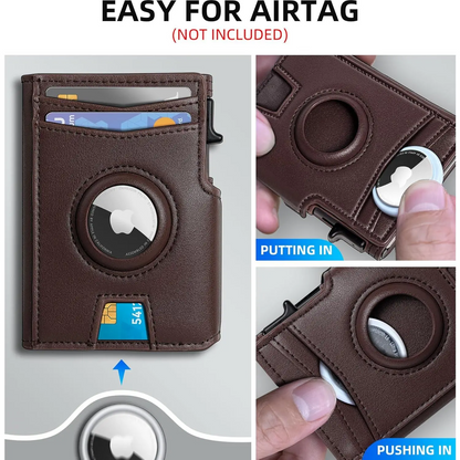 Slim Magnetic Flip Card Holder